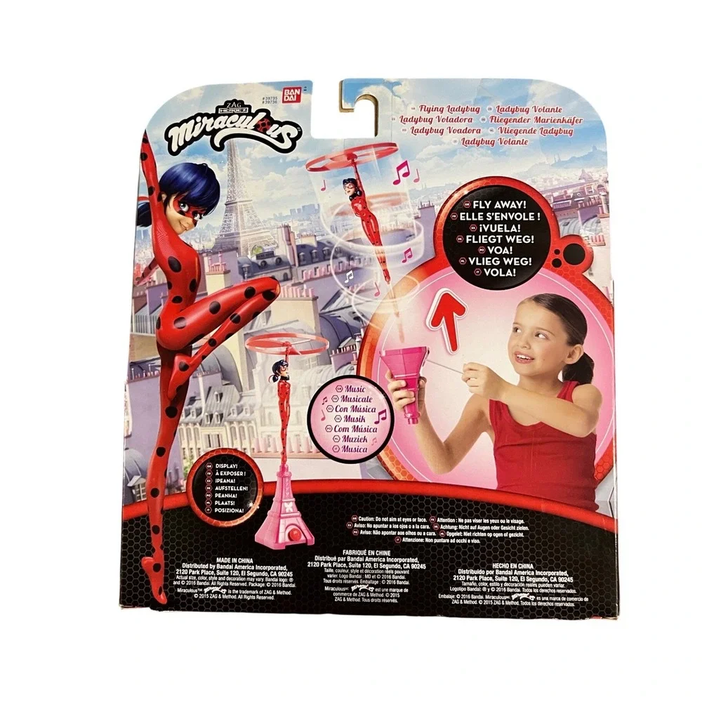 Miraculous Flying Ladybug Zag Heroez  Action Toy with Music Bandai 39736 NEW